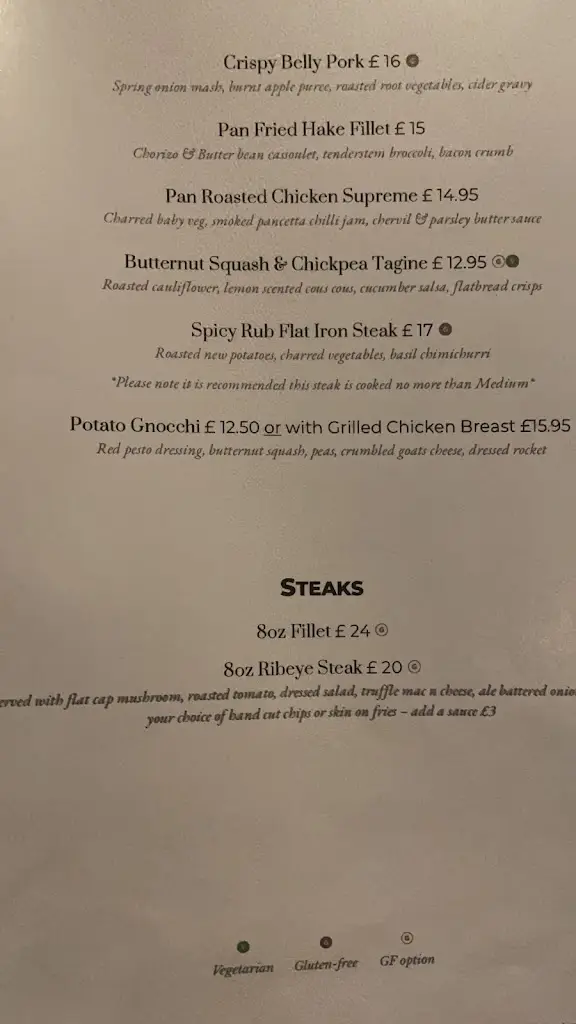 Menu_Dovecote Inn_Sutton on Trent_immagine_1