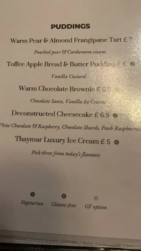 Menu_Dovecote Inn_Sutton on Trent_immagine_3