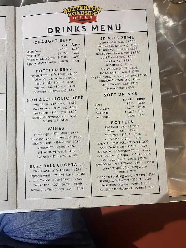 Menü_Sutterton Roadside Diner_Sutterton_Bild_3