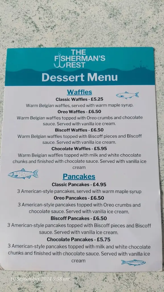 Menu_The Fisherman's Rest_Sutterton_immagine_1