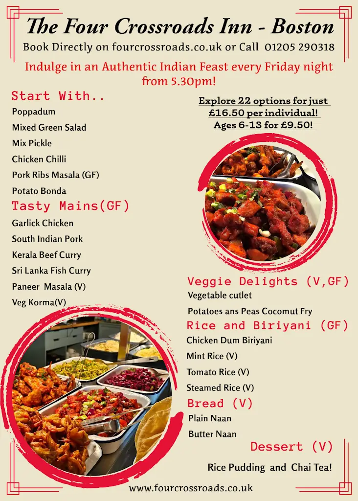 Menu_The Four Crossroads Inn, Boston, UK_Sutterton_image_3