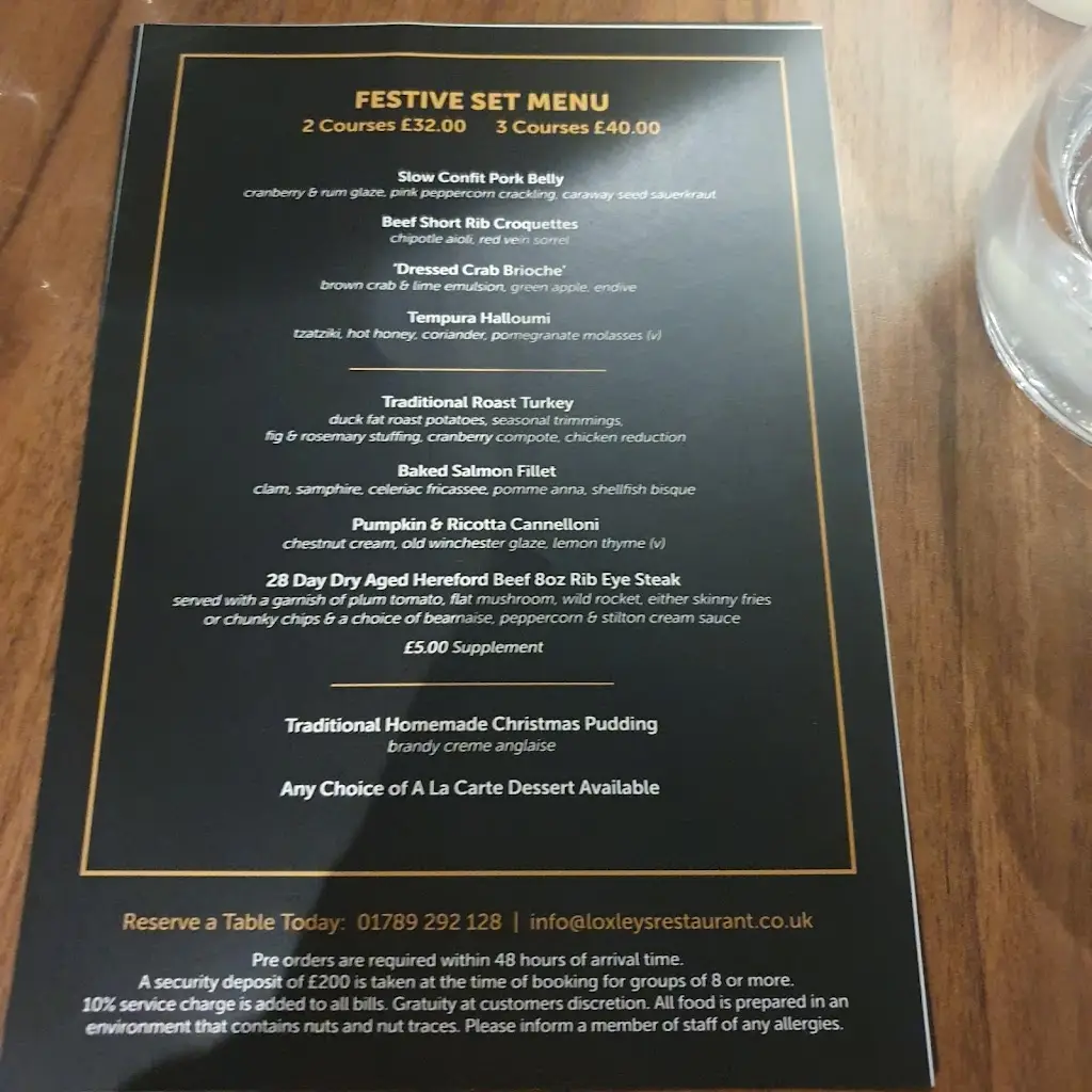 Menu_Loxleys Restaurant & Wine Bar_Stratford-upon-Avon_image_1
