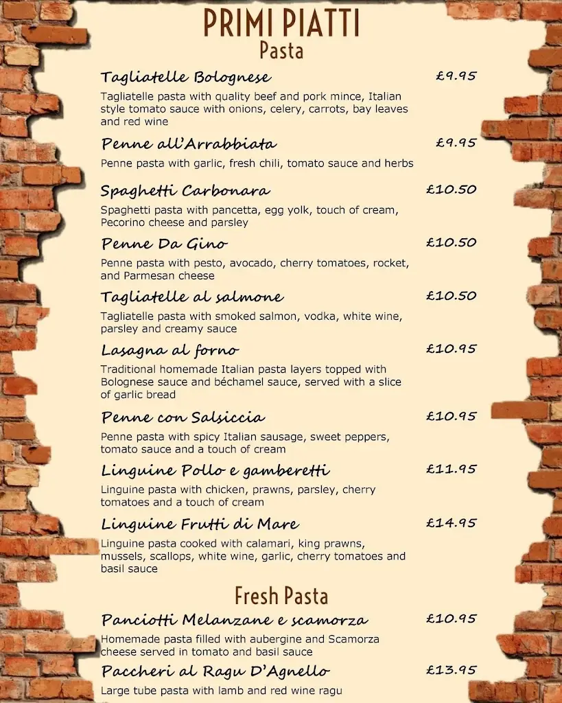 Menu_Osteria Da Gino_Stratford-upon-Avon_immagine_2