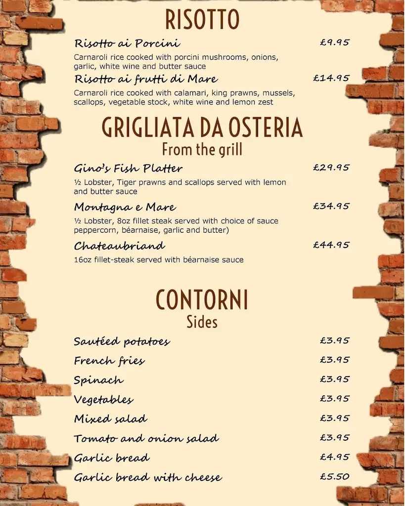 Menu_Osteria Da Gino_Stratford-upon-Avon_immagine_4