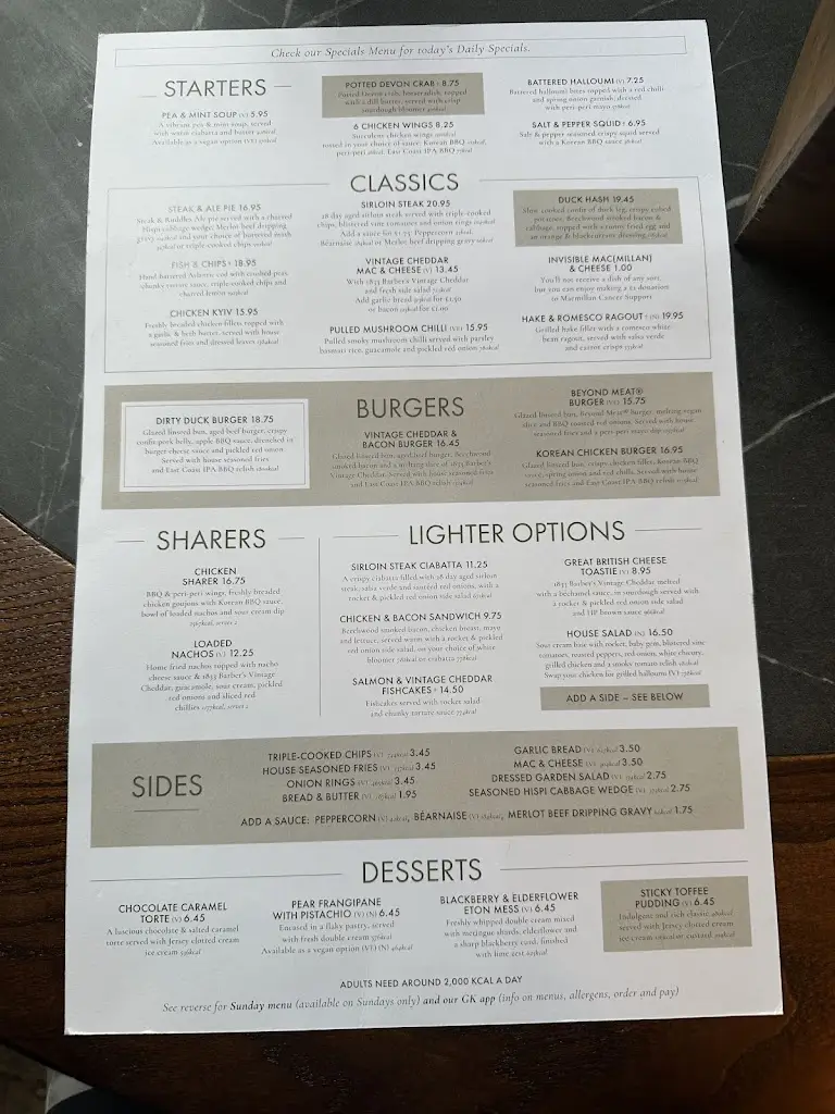 Menu_Dirty Duck_Stratford-upon-Avon_image_2