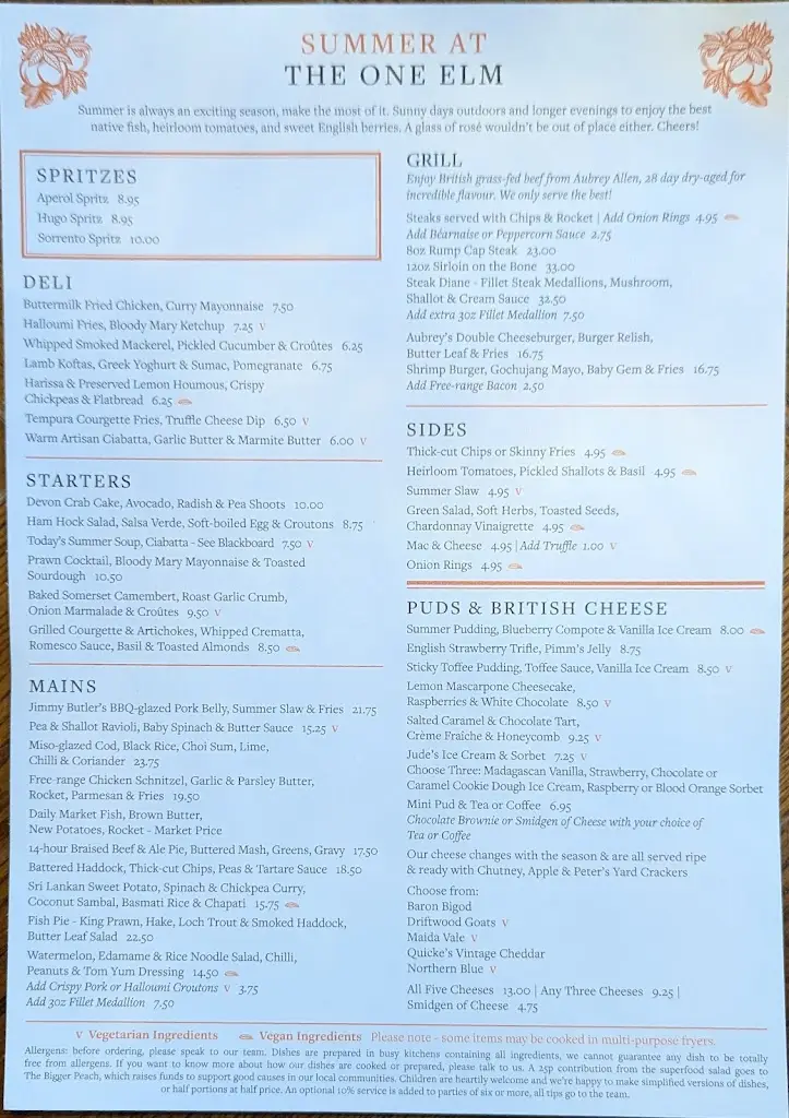 Menu_The One Elm_Stratford-upon-Avon_image_1