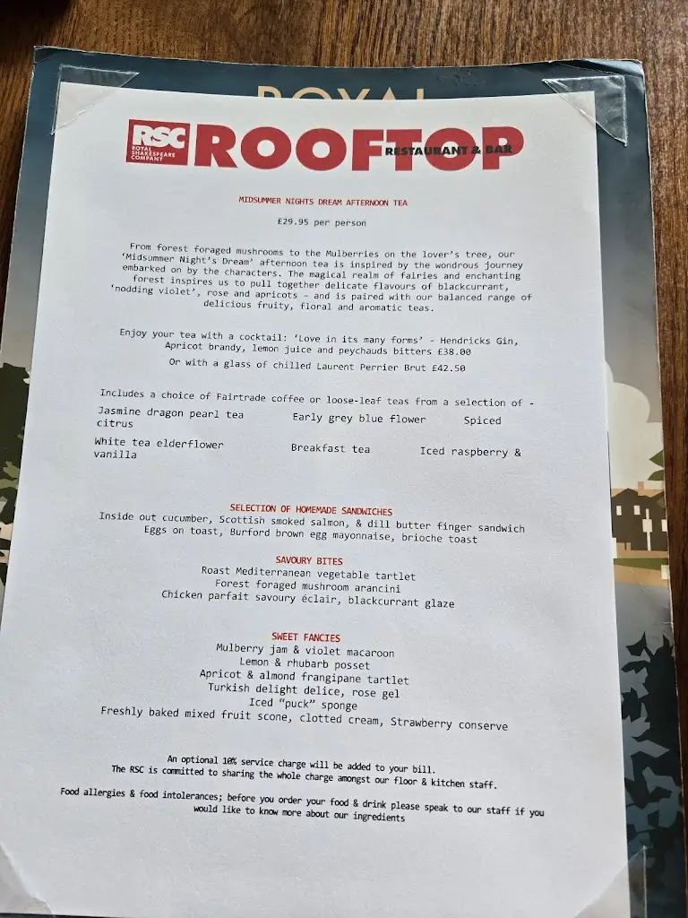 Menu_The Rooftop Restaurant at the Royal Shakespeare Theatre_Stratford-upon-Avon_image_2