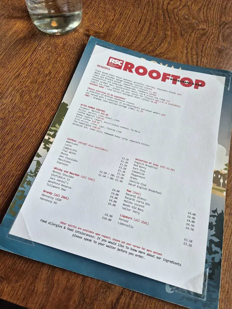 Menu_The Rooftop Restaurant at the Royal Shakespeare Theatre_Stratford-upon-Avon_image_3