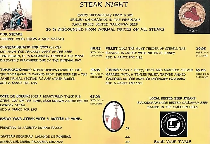 Menu_The Royal Standard of England_Beaconsfield_image_3