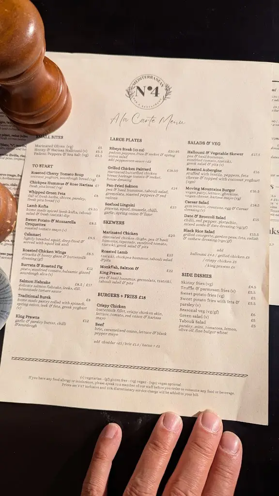 Hugo Happel_N°4 Mediterranean Bar & Restaurant_Stratford-upon-Avon_review