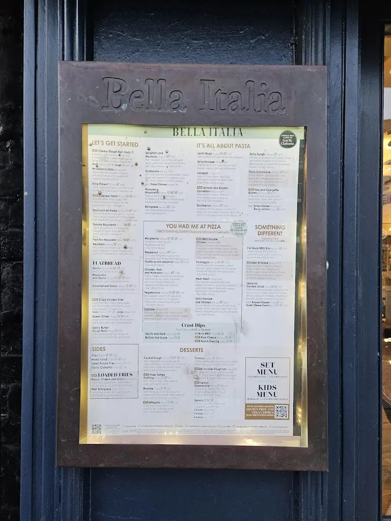 Menu_Bella Italia - Stratford Upon Avon_Stratford-upon-Avon_image_2
