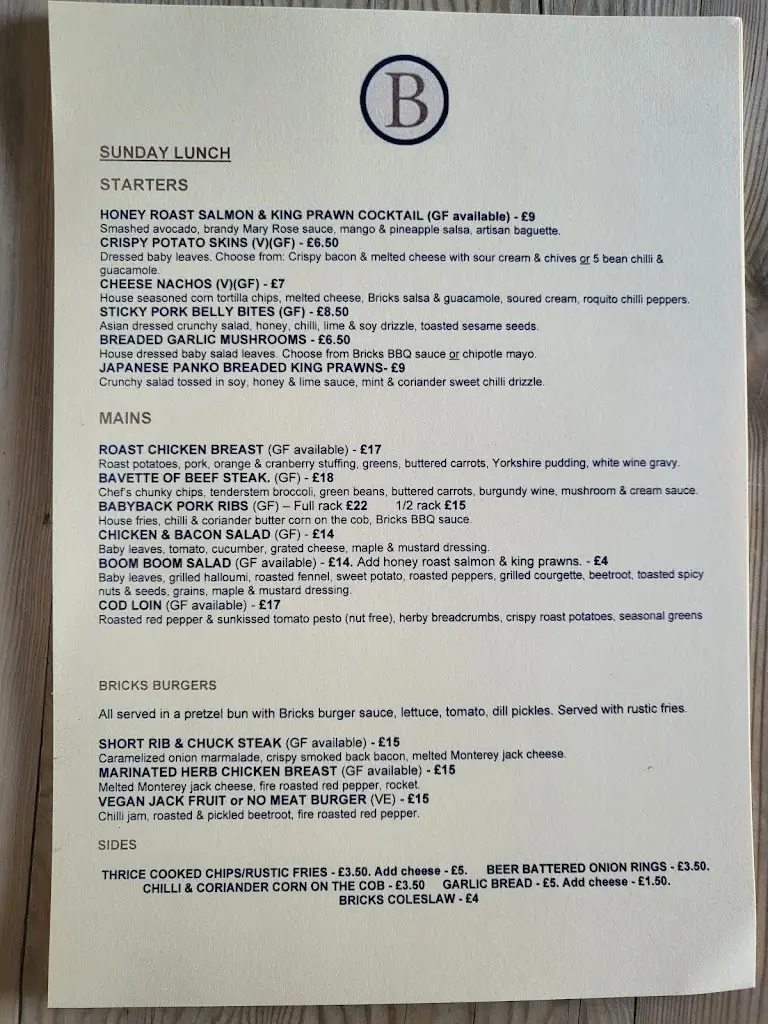 Menu_The Brickmakers_Swanmore_image_2