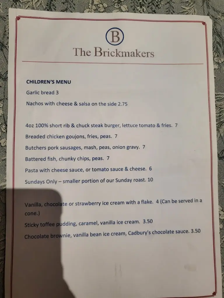 Menu_The Brickmakers_Swanmore_image_3