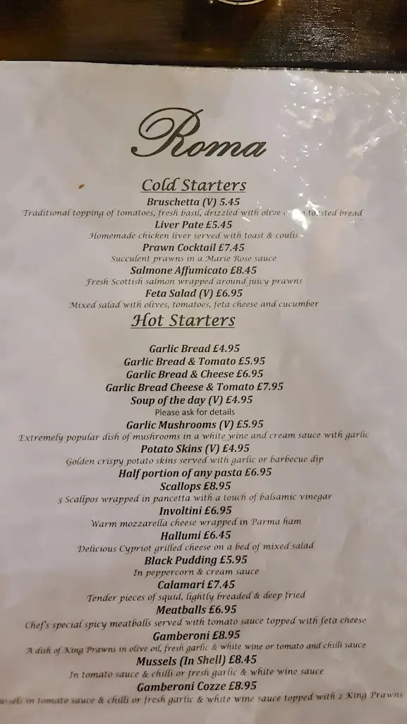 Menu_Roma Restaurant_Sunderland_image_2