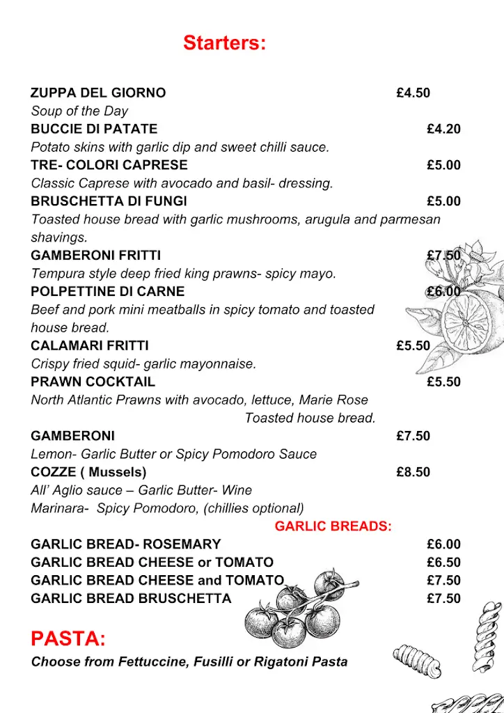 Menu_Aperitif restaurant_Sunderland_image_4