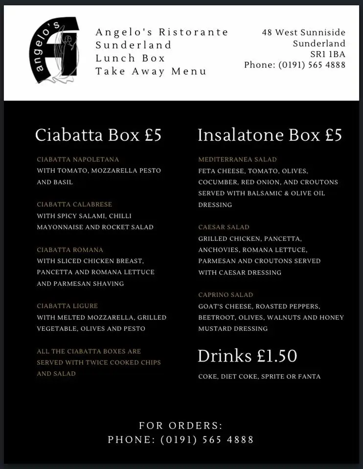 Menu_Angelo's Restaurant & Cocktails Bar_Sunderland_image_3