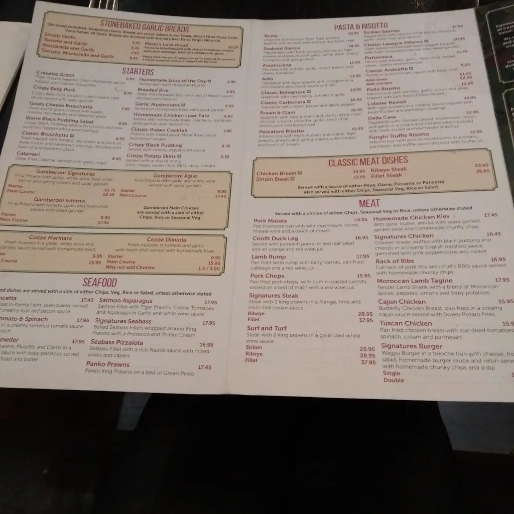 Menu_Signatures Italian Restaurant & Bar_Sunderland_image_2