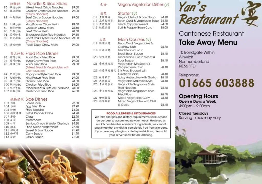 Menu_Yan's Restaurant_Alnwick_image_2