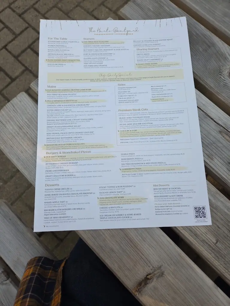 Menu_Harts Boatyard Surbiton_Surbiton_image_1