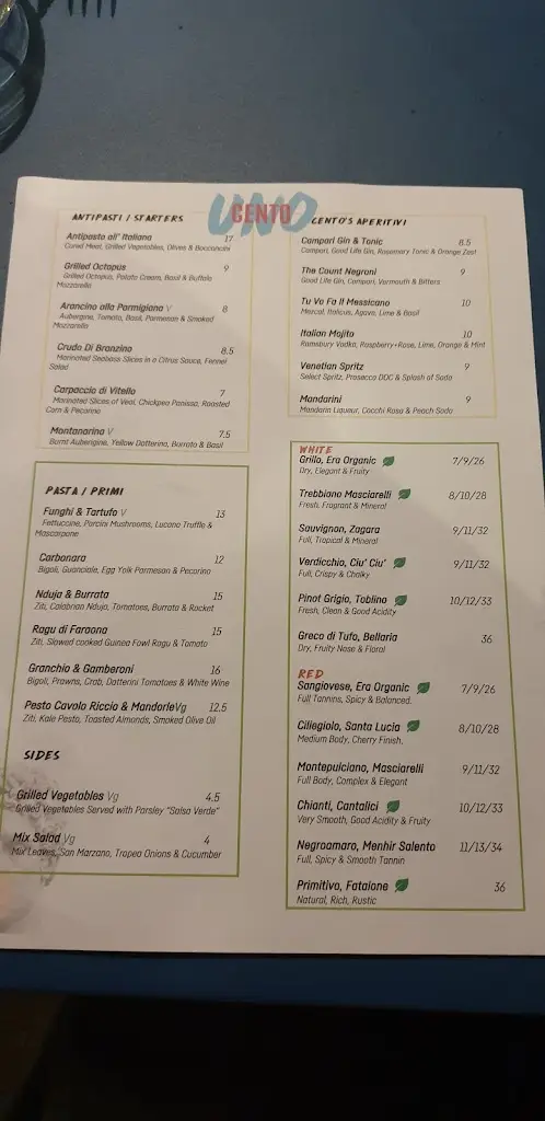 Menu_Cento Uno Surbiton_Surbiton_image_2