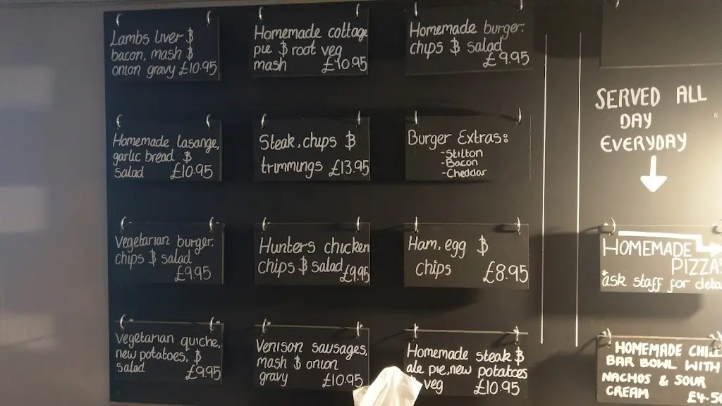 Menu_Four Ashes_Takeley_image_1