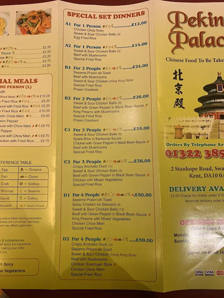 Menu_The Peking Palace_Swanscombe_image_4
