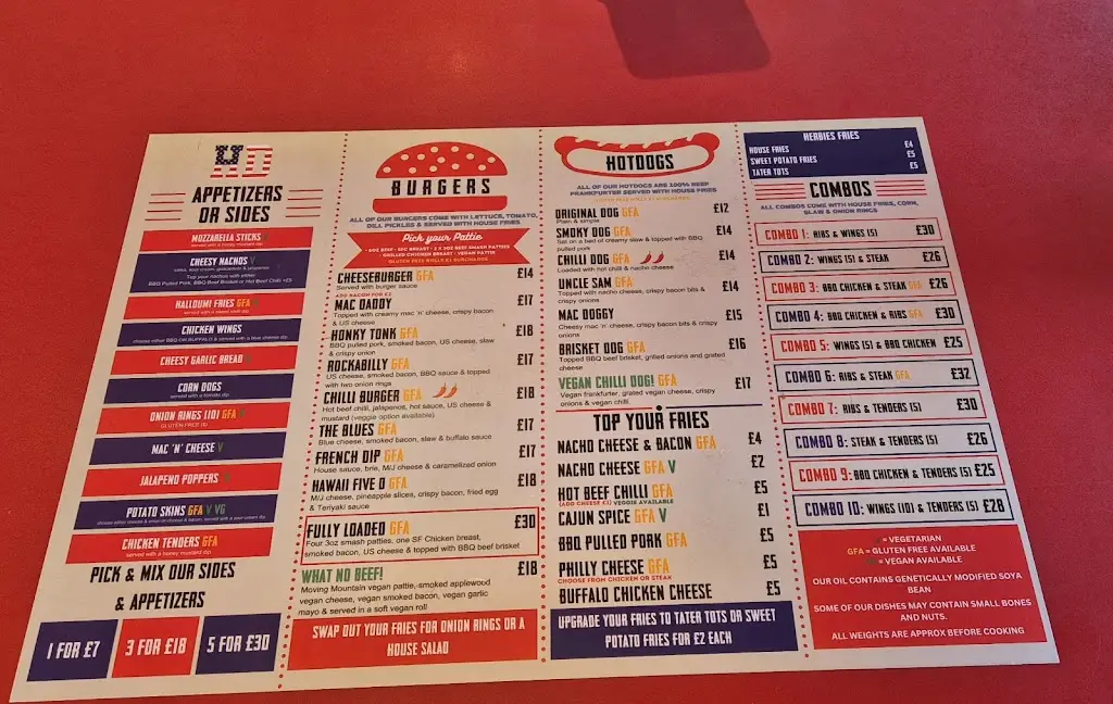 Menu_Herbie's American Diner_Swavesey_immagine_1