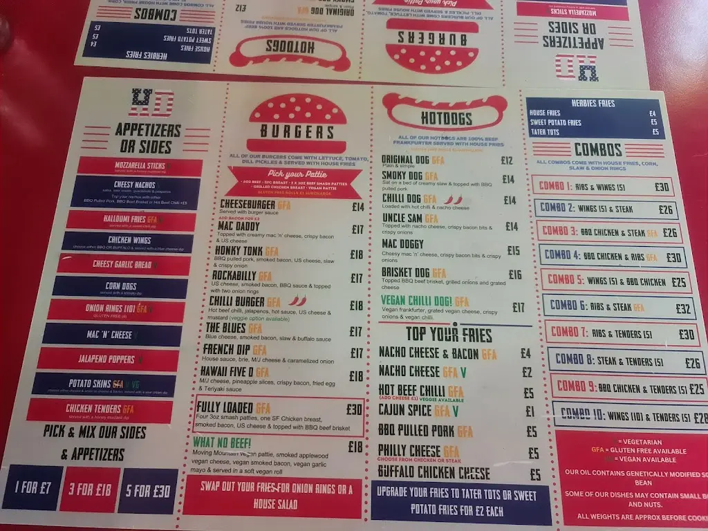 Menu_Herbie's American Diner_Swavesey_immagine_4