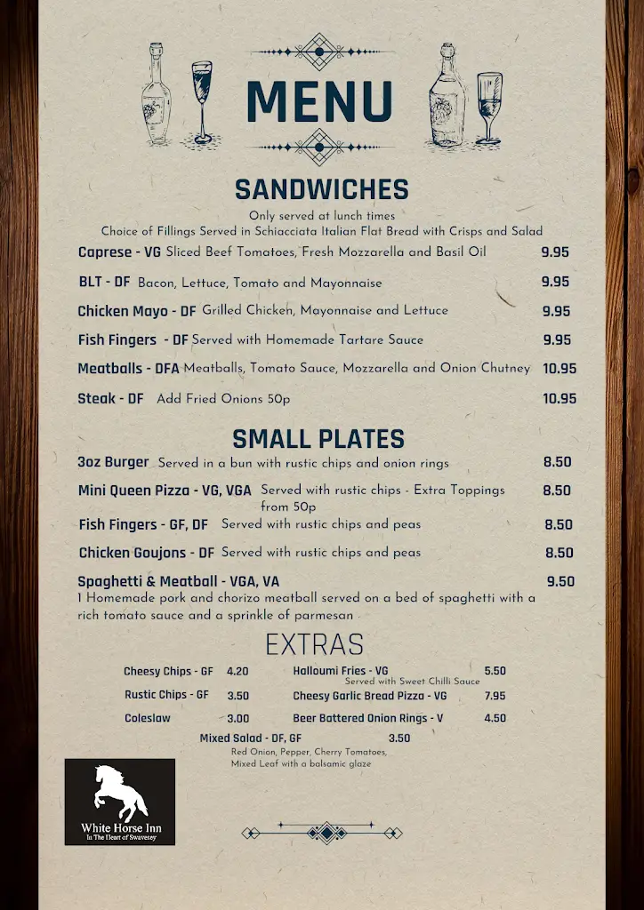 Menu_The White Horse Inn_Swavesey_image_1