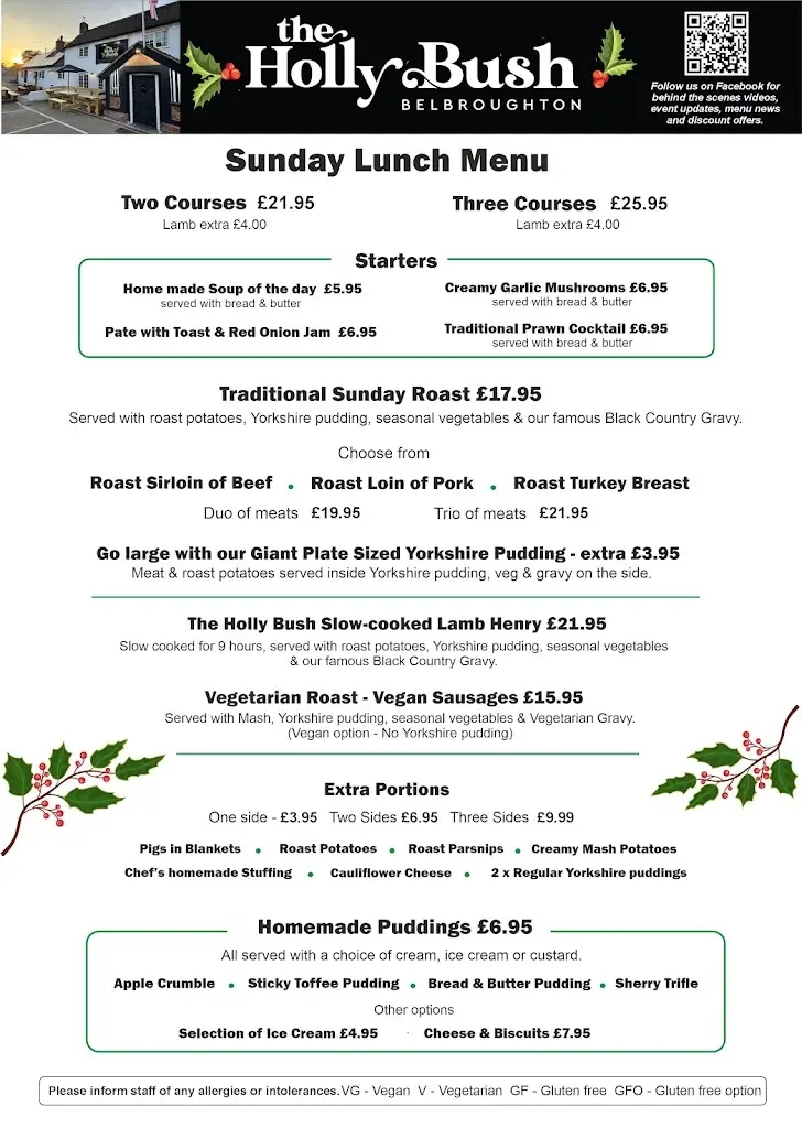 Menu_The Holly Bush, Belbroughton_Belbroughton_image_2