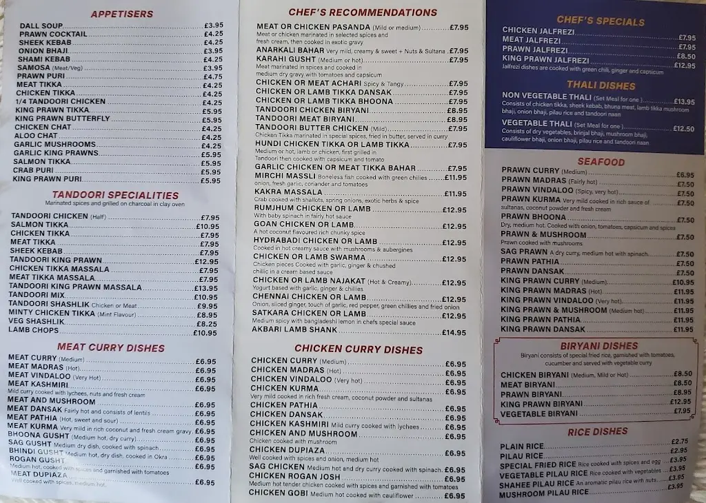 Menu_The Bombay Swanley_Swanley_image_1