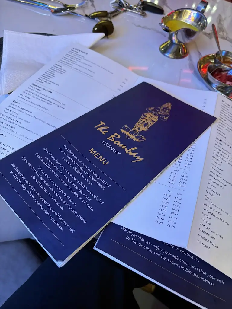 Menu_The Bombay Swanley_Swanley_image_2