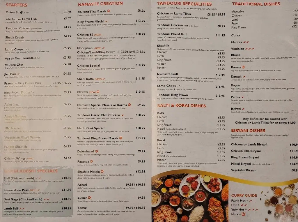 Menu_Namaste Swanley!_Swanley_image_2