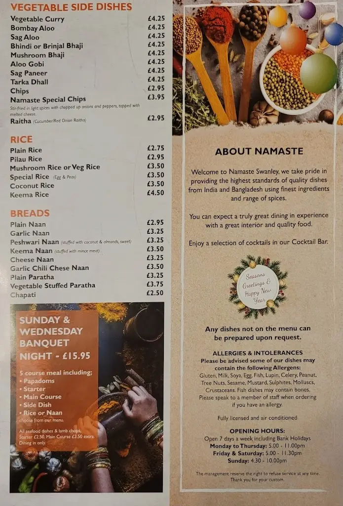 Menu_Namaste Swanley!_Swanley_image_3
