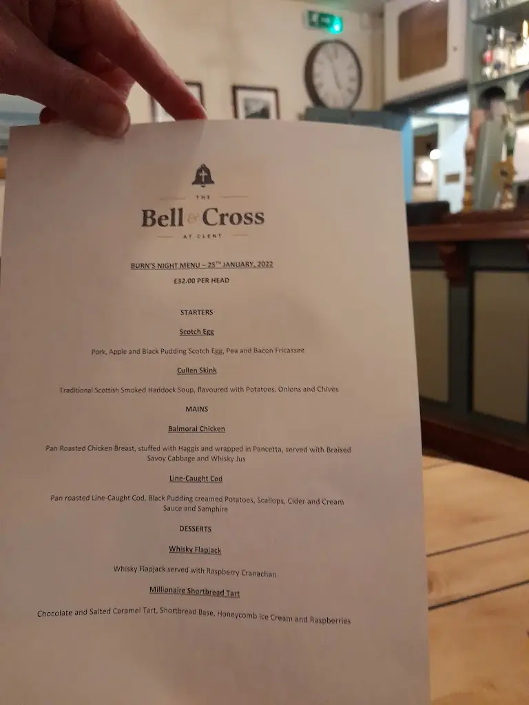 Menu_The Bell and Cross_Belbroughton_image_2