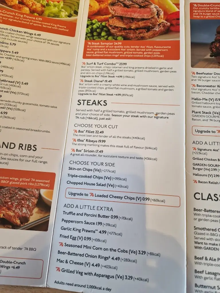 Menu_The Bull Beefeater_Swanley_image_4