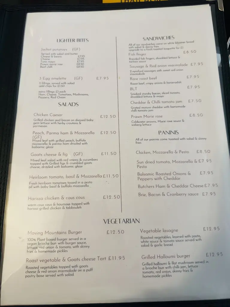 Menu_The Chequers_Swanley_image_1