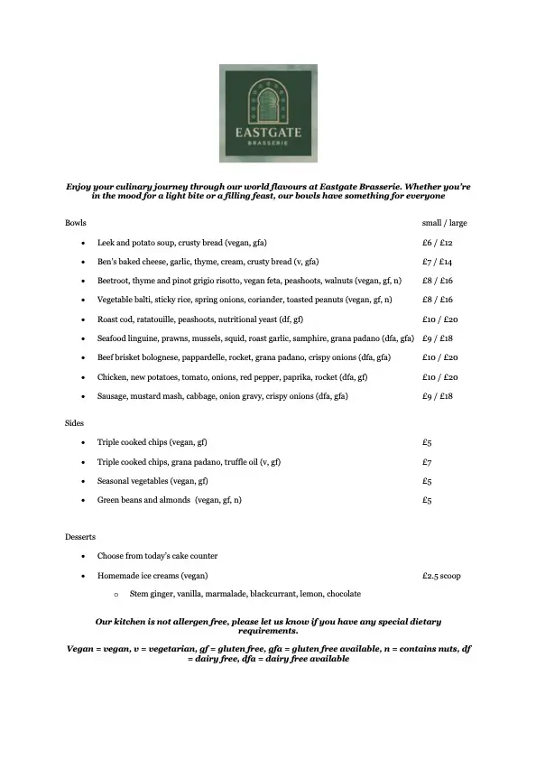 Menu_Eastgate Brasserie_Tavistock_image_1