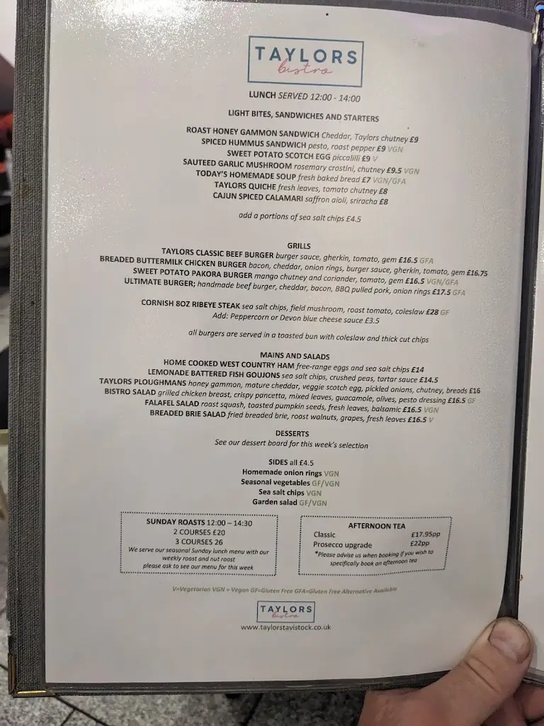 Menu_Taylors_Tavistock_image_1