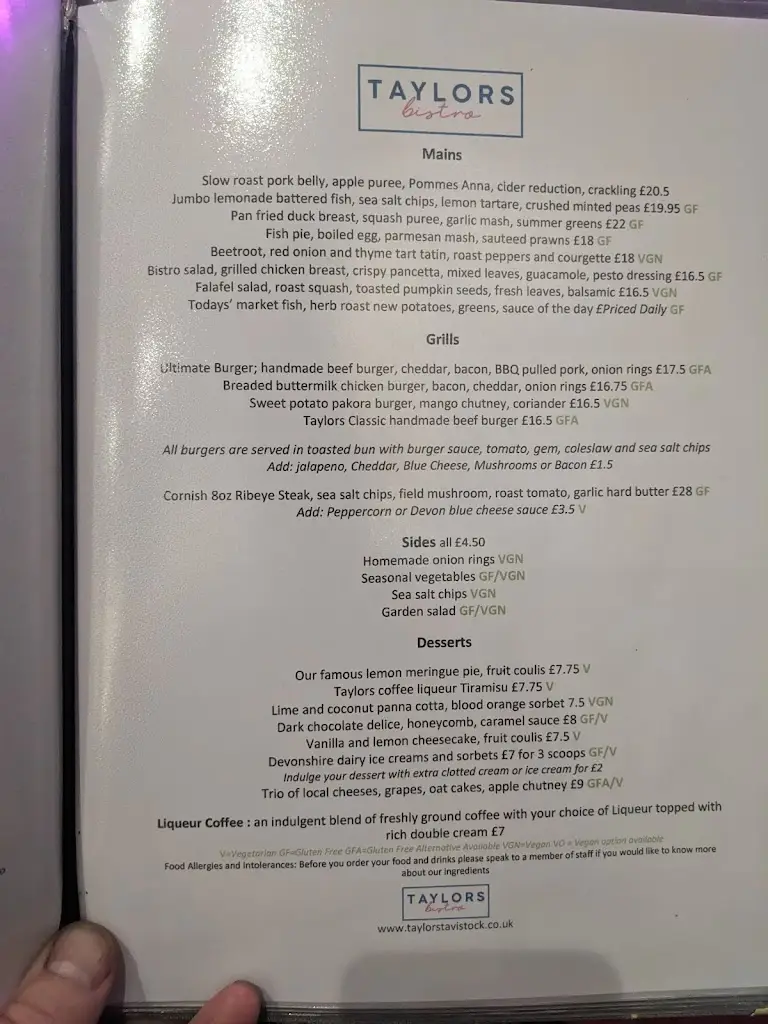 Menu_Taylors_Tavistock_image_2