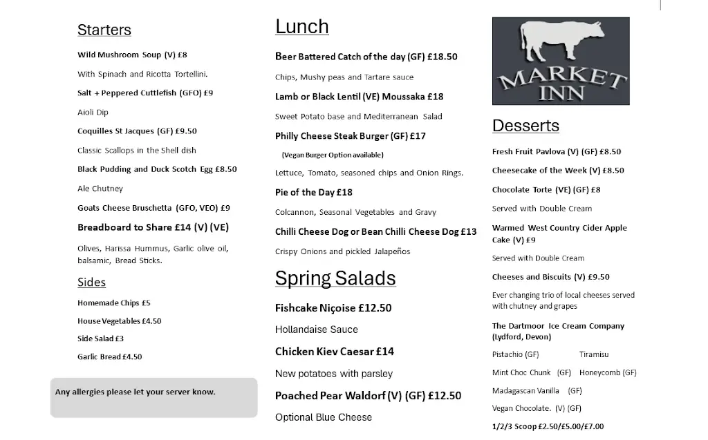 Menu_The Market Inn_Tavistock_image_1