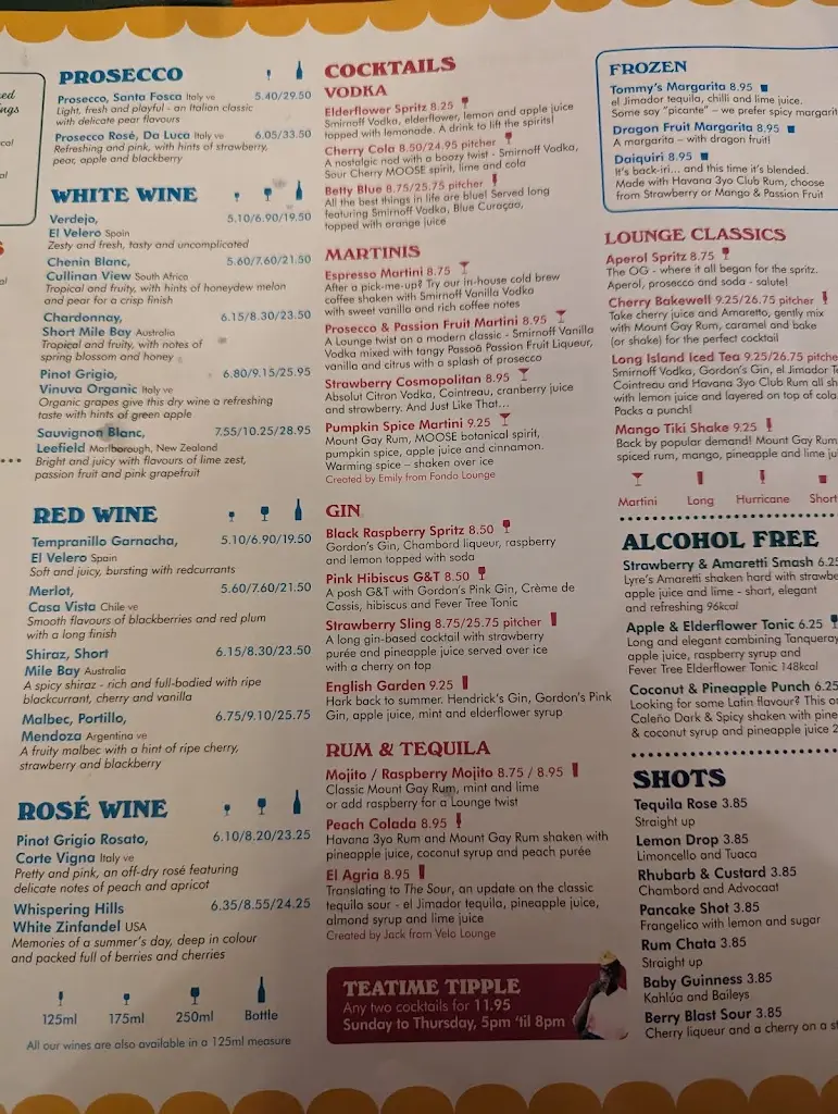 Menu_Novello Lounge_Telford_image_3