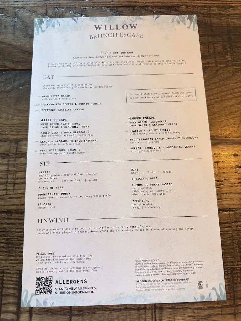 Menu_Willow Telford_Telford_image_1