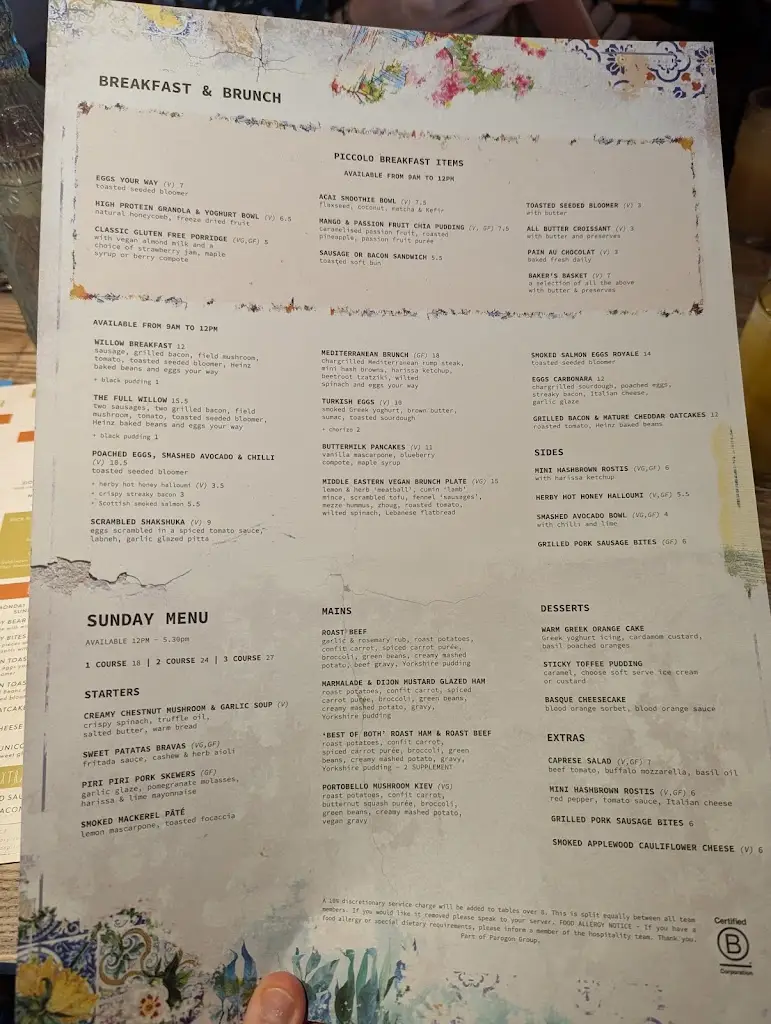 Menu_Willow Telford_Telford_image_3