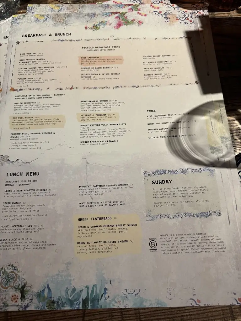 Menu_Willow Telford_Telford_image_4