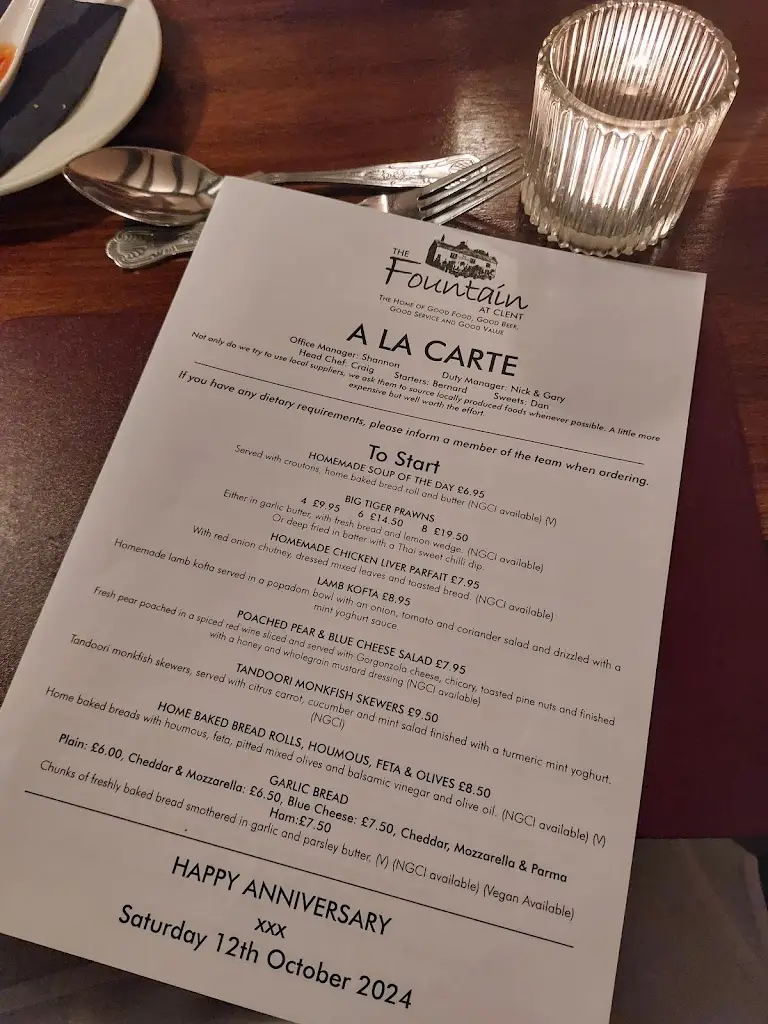 Menu_The Fountain at Clent_Belbroughton_image_2