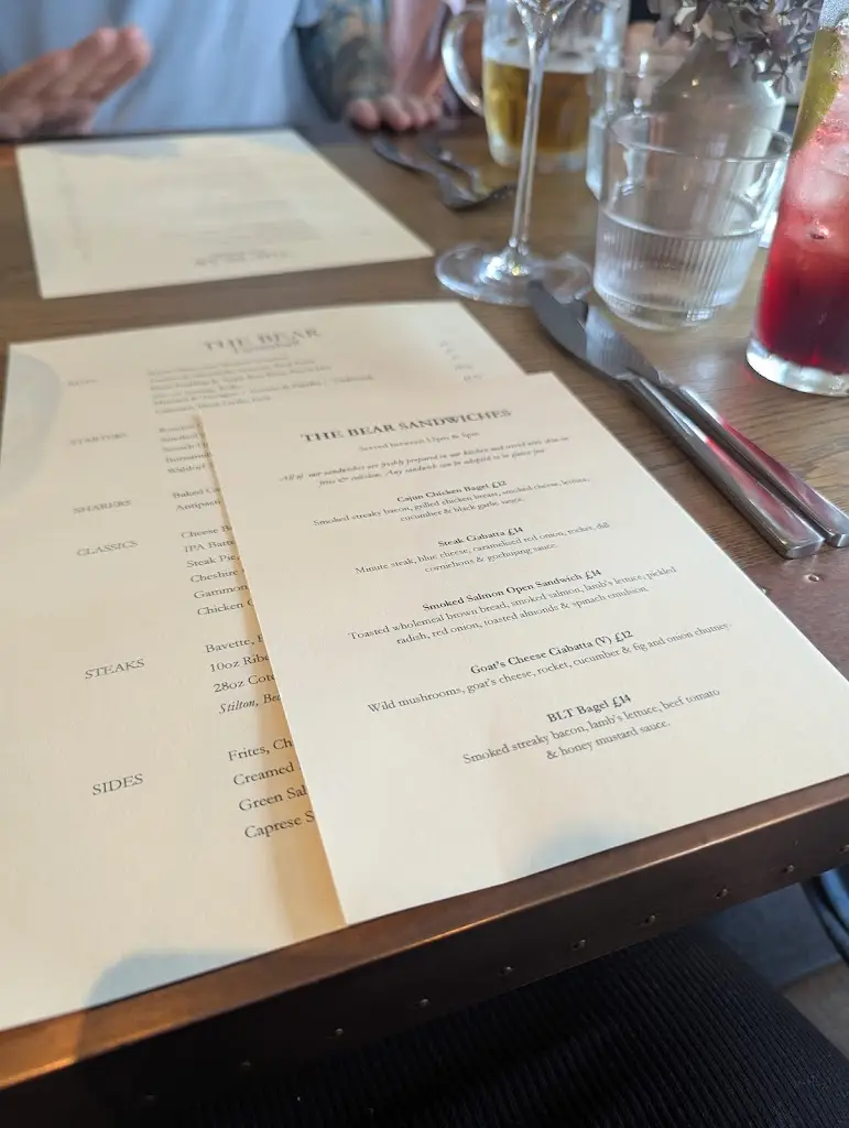 Menu_The Bear_Tattenhall_image_1