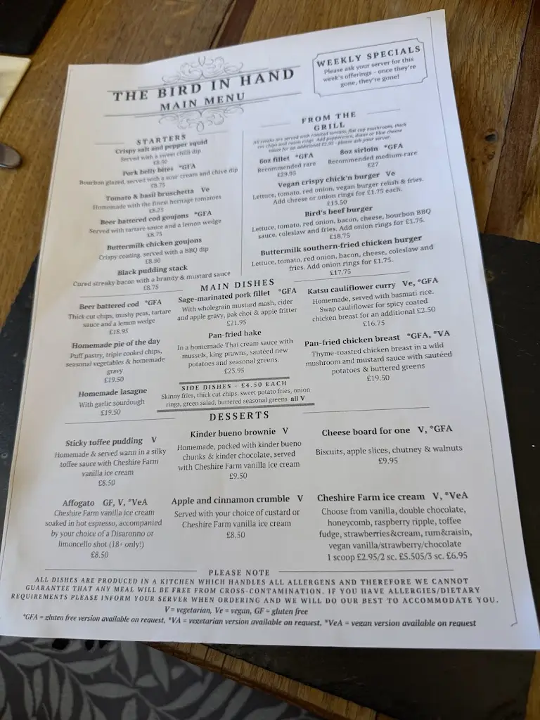 Menu_The Bird in Hand_Tattenhall_image_1