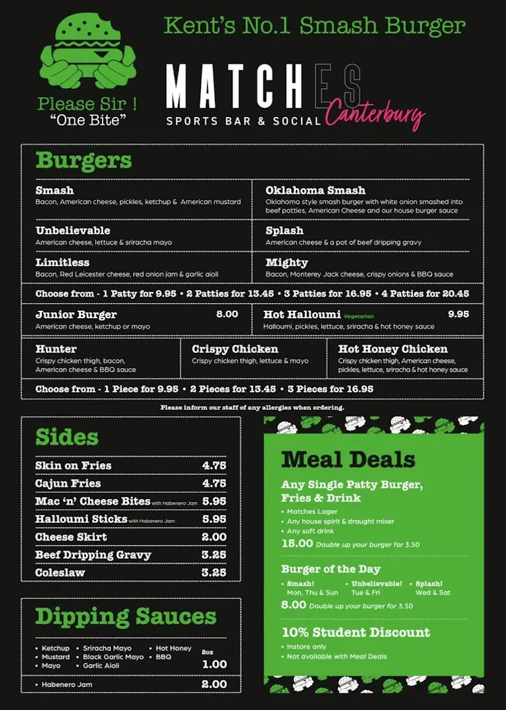 Menu_Please Sir !_Tankerton_image_1