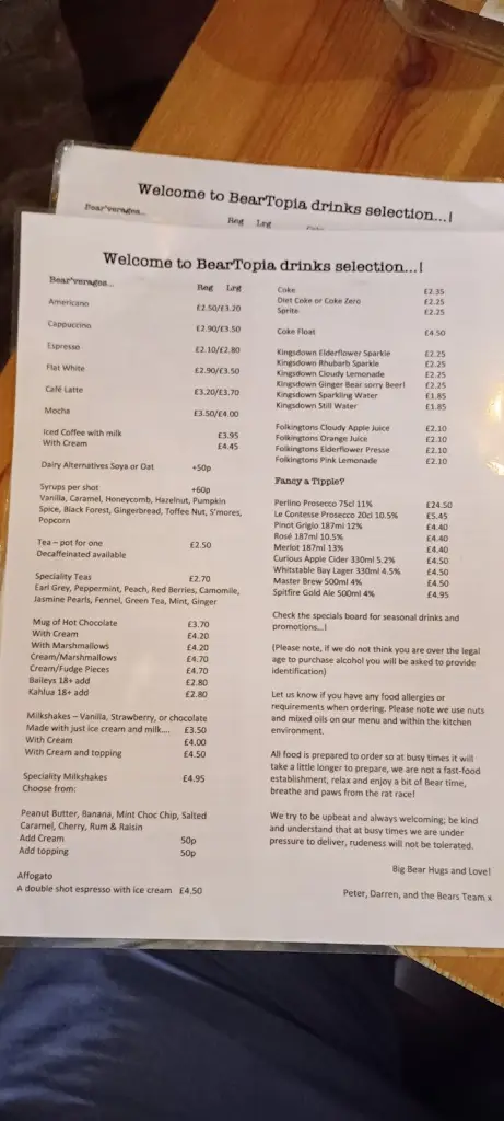 Menu_The Bears Trading Company_Tankerton_immagine_4